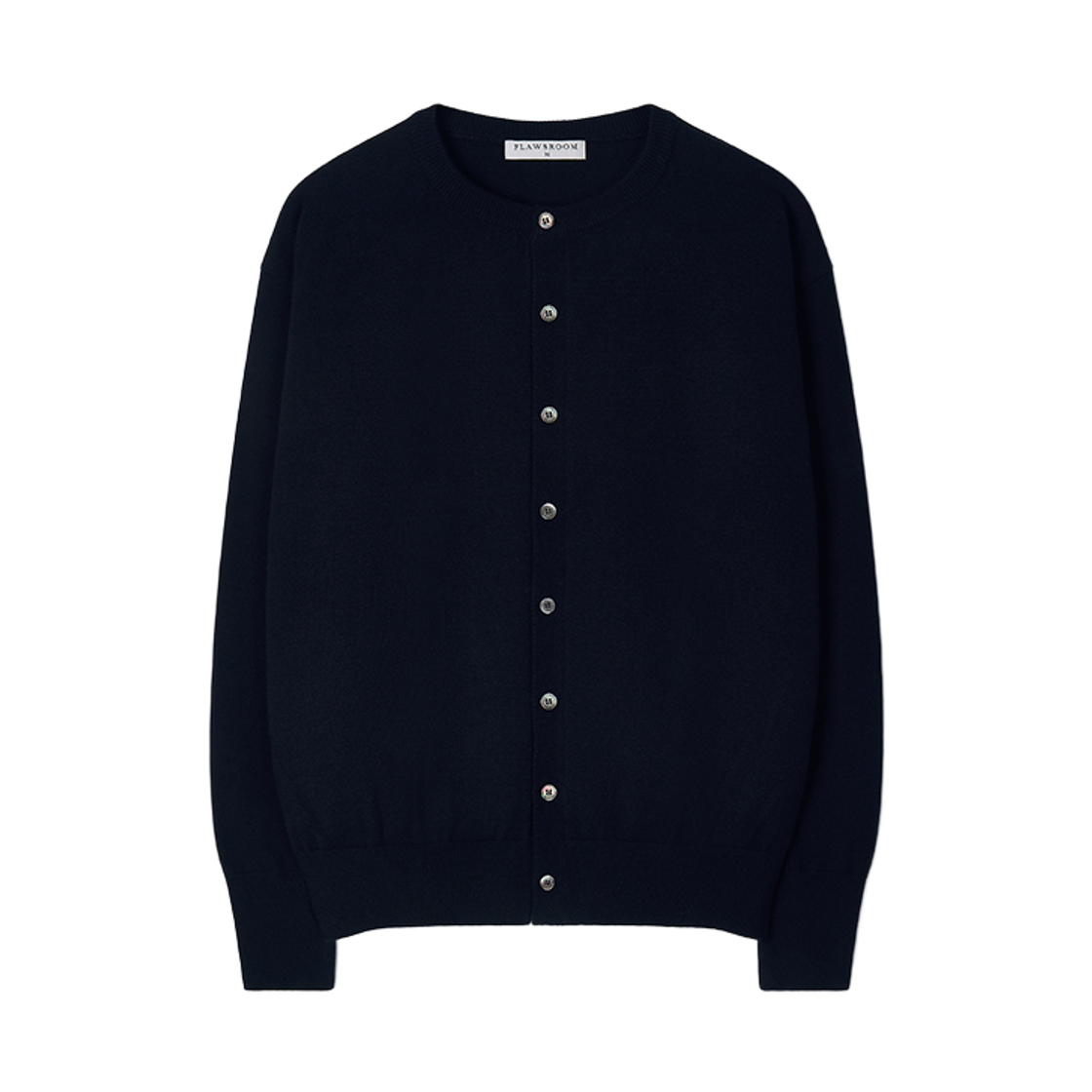 FL2631 Flawsroom Round Neck Soft Cardigan NAVY