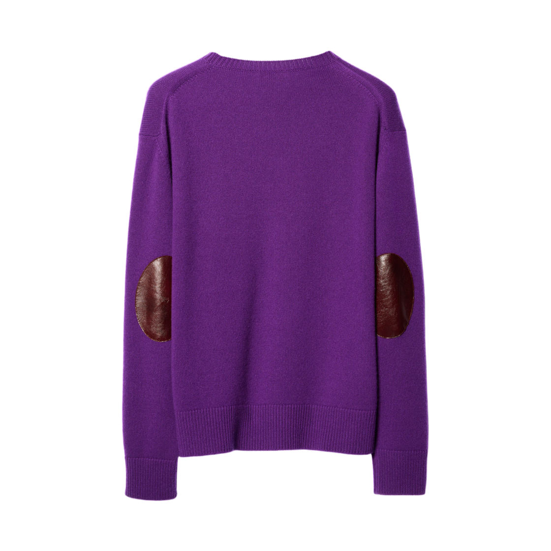(W) 셀린느 클래식 엘보우 패치 크루넥 울트라바이올렛((W) Celine Classic Elbow Patch Crewneck Ultraviolet) - 2