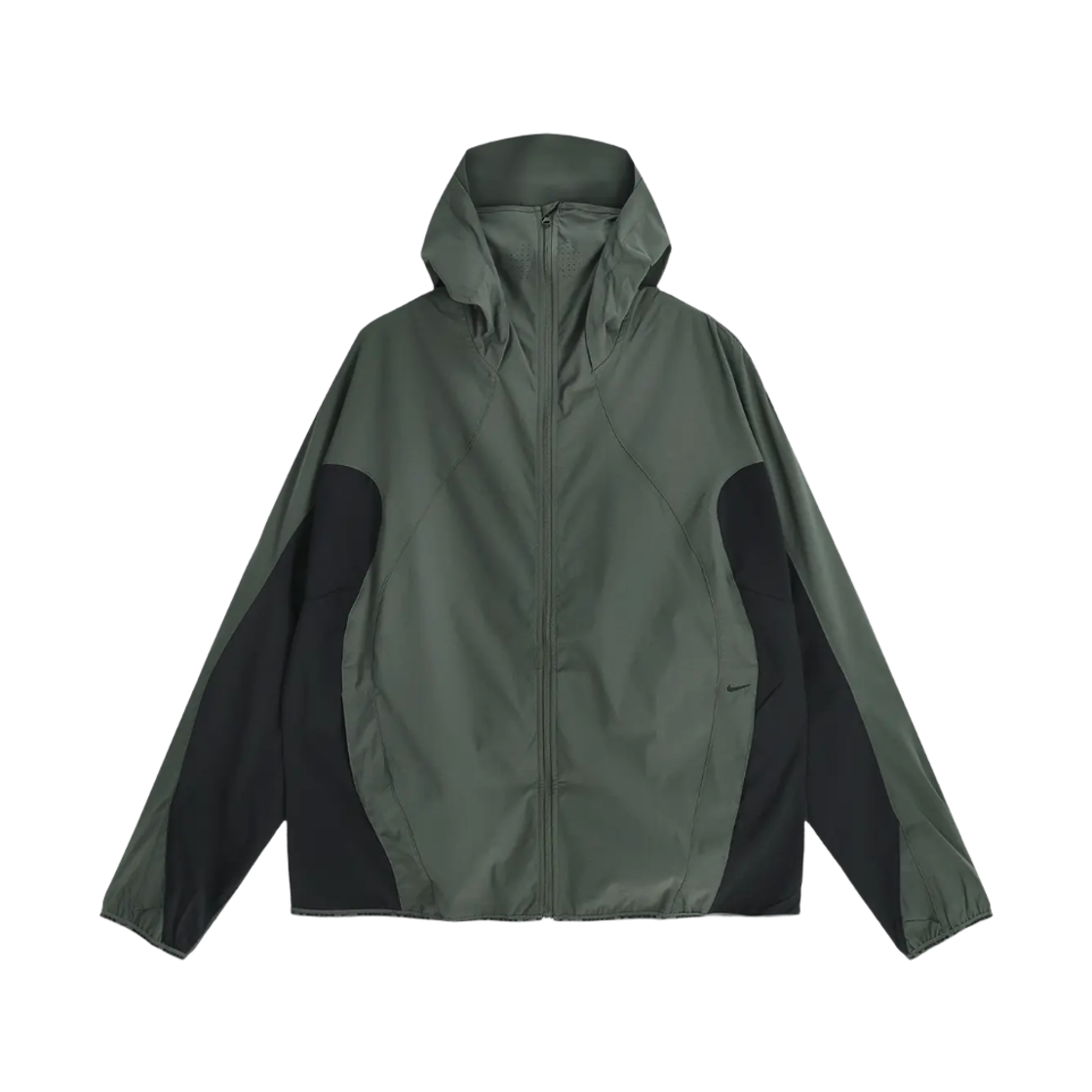 IF0904-303 Nike Tech Helios Dri-Fit Long Sleeve Shell Camo Green Newsprint - Asia