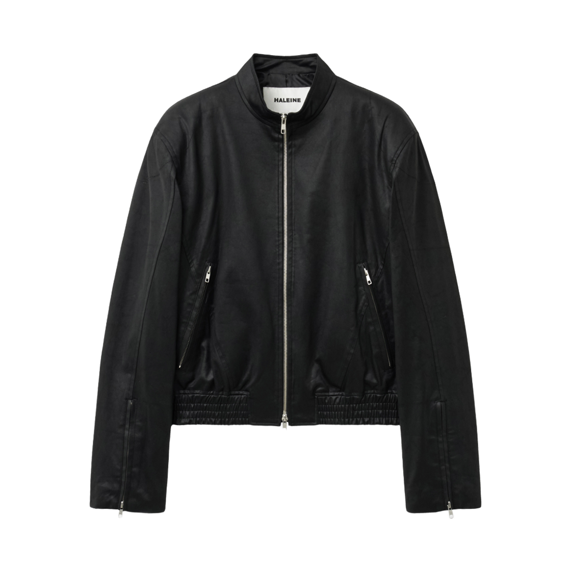 XJ305 Haleine Leo Coated Zip Jacket Black (Xj305)