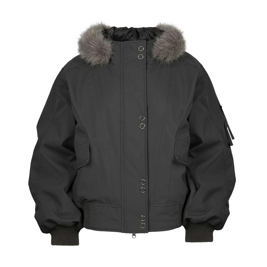 P0000ETO Roughneck MA-1 Snap Jacket Khaki