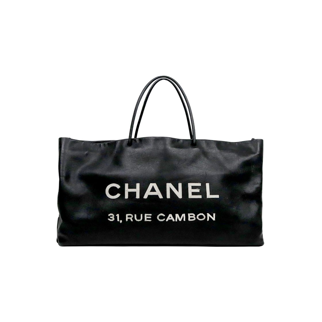IT7SKR6F7AK8 Chanel Black Stitch Essential Shoulder Bag