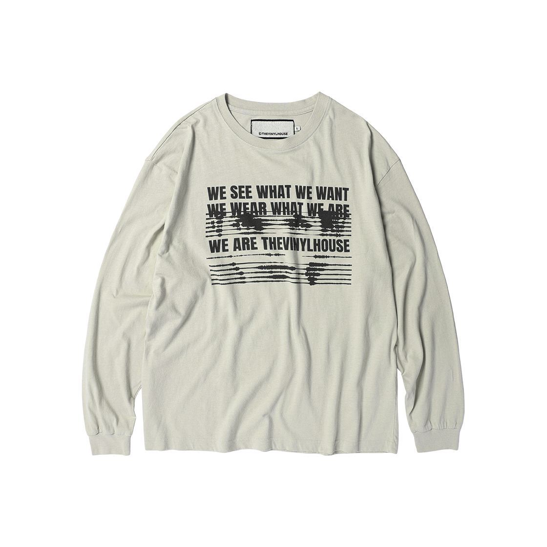 VH2GFUT555ABE Thevinylhouse We Are Ls Tee Beige