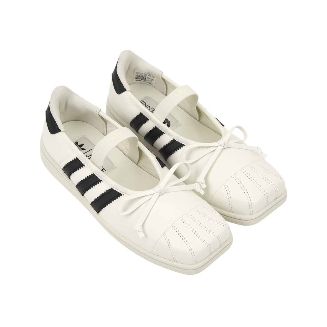 (W) 아디다스 x 제니 슈퍼스타 SQ 발레 아이보리((W) Adidas x Jennie Superstar SQ Ballet Ivory) - 4