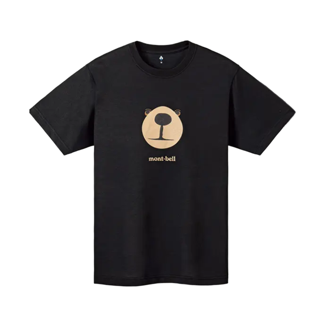 2304557 Montbell Wickron Monta Bear Face T-Shirt Black