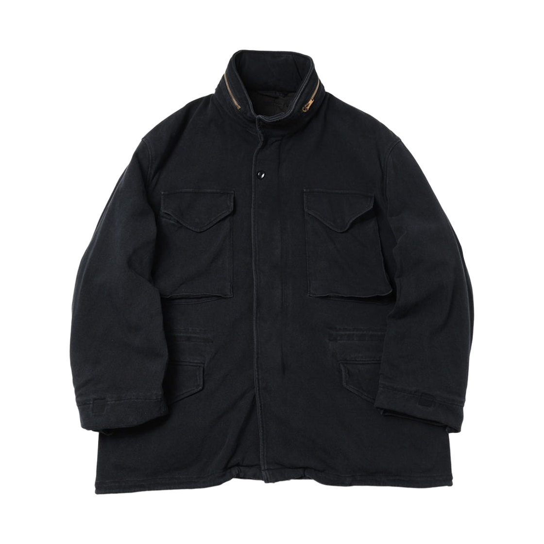 E03-05006 Comoli Cotton Jersey M65 Jacket Black