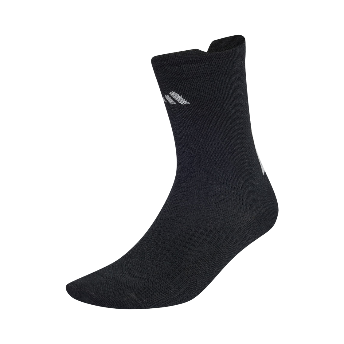 KG9714 Adidas Running Reflective Crew Sock Black Reflective Silver