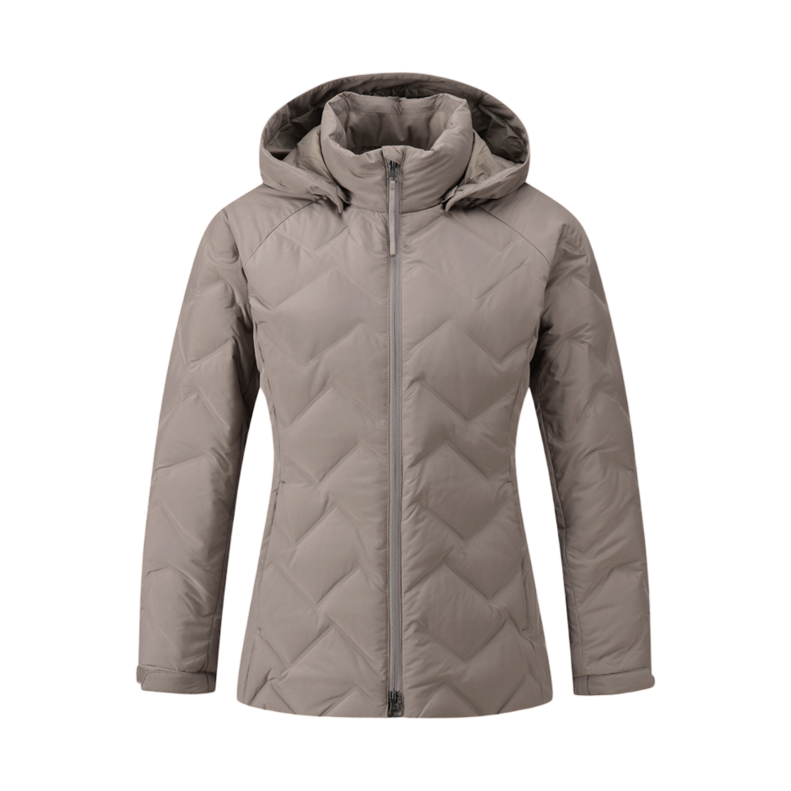 1BYPAWV504TP (W) Black Yak Zerospot Hooded Down Jacket 2 Taupe