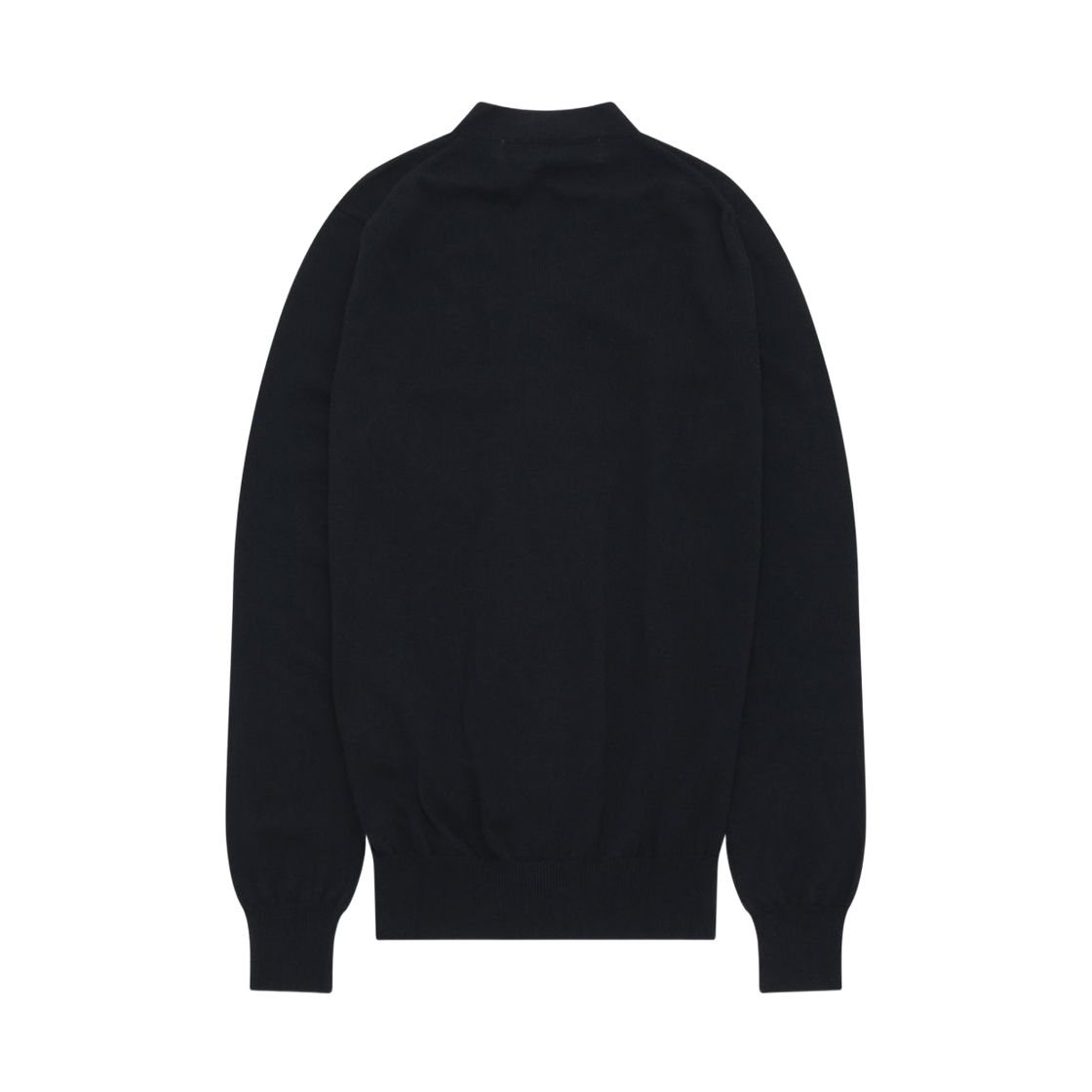 (W) 플레이 꼼데가르송 스몰 핑크 하트 브이넥 가디건 블랙((W) Play Comme des Garcons Small Pink Heart V-Neck Cardigan Black) - 2