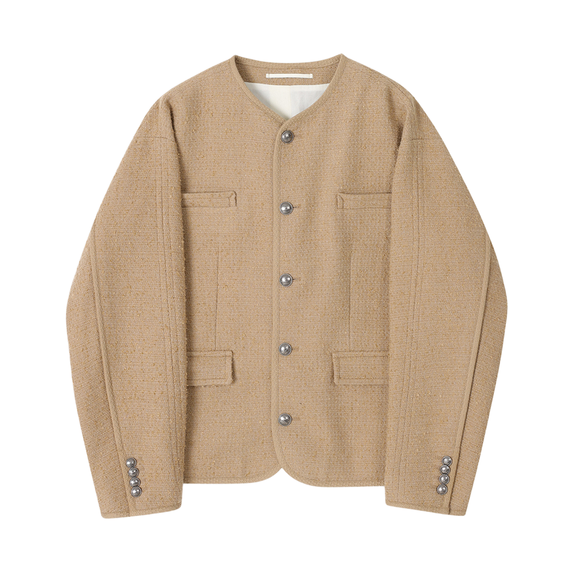 SI5JK511BE SONGZIO HOMME Cocoon Round Neck Jacket Beige