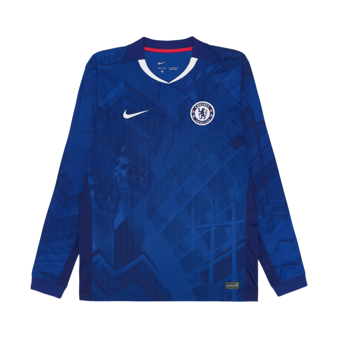HV9258-496 Nike Chelsea FC 2025/26 Stadium Home Dri-Fit Football Replica Long Sleeve Shirt Rush Blue White (HV9258-496) (Non Marking Ver.)