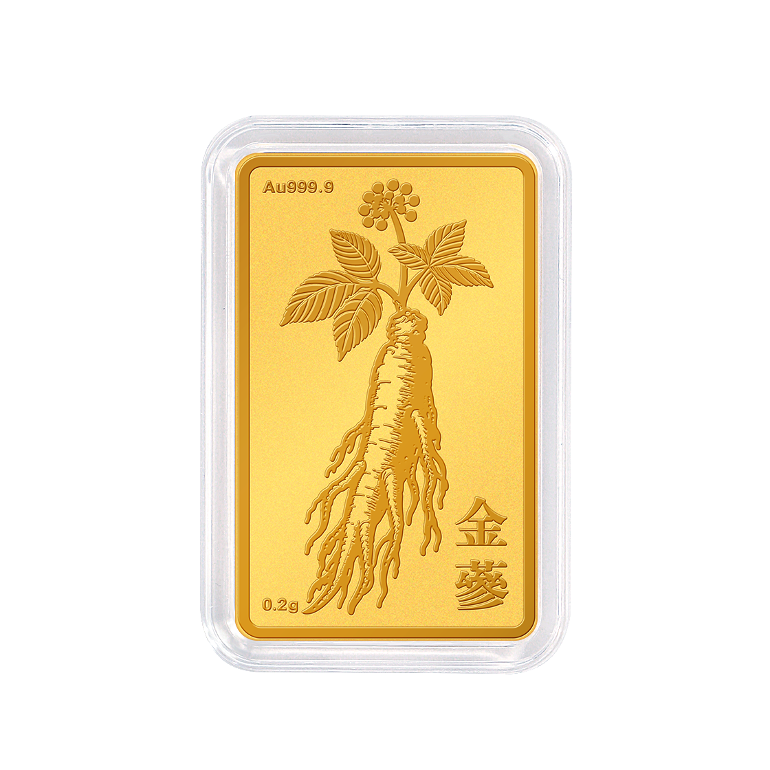 골드팡 24k 천년만복 금삼 골드바 0.2g + 스페셜 복패키지(GOLDPANG 24K Millennium Blessing Gold Ginseng Gold Bar 0.2g + Special Lucky Package)