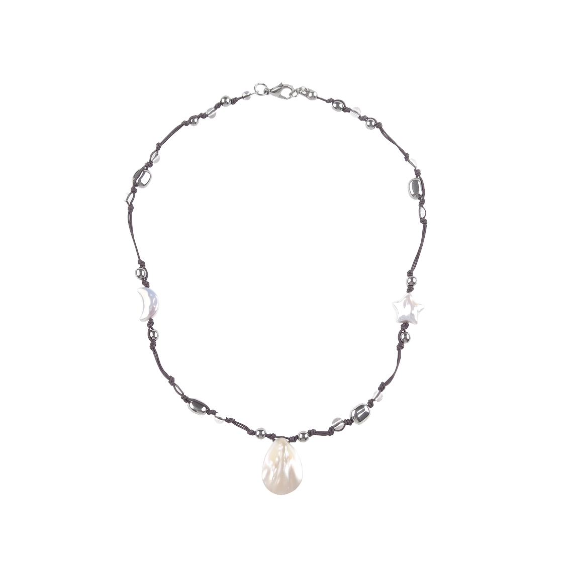 26HSACC20 Rubati Selena Starry Pearl Nacre Choker Necklace