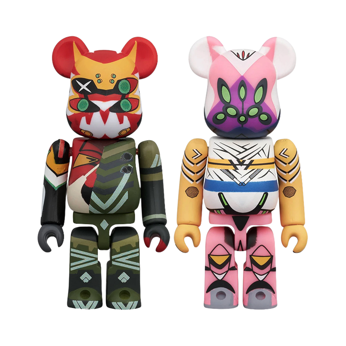 2609012 KINKIROBOT 100% BE@RBRICK Evangelion New Unit-02α & Evangelion Unit-08β Instant Combat Form 2PCS SET