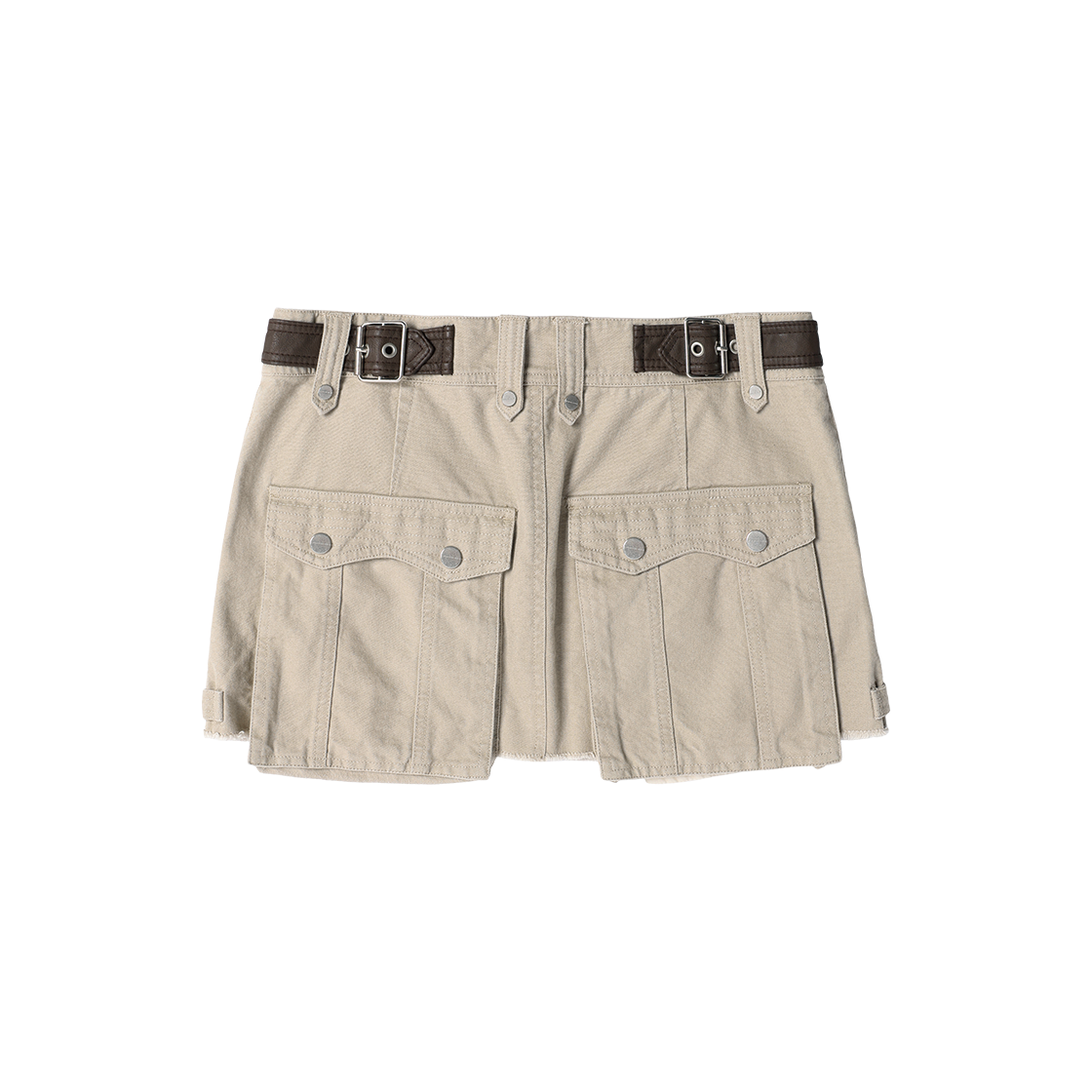 더바이닐하우스 유틸리티 새들 미니 스커트(W) 베이지(Thevinylhouse Utility Saddle Micro Skirt(W) Beige) - 2