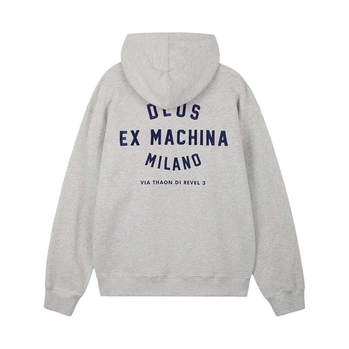- Deus Ex Machina Milano College Address Zip Hoodie Medium Grey