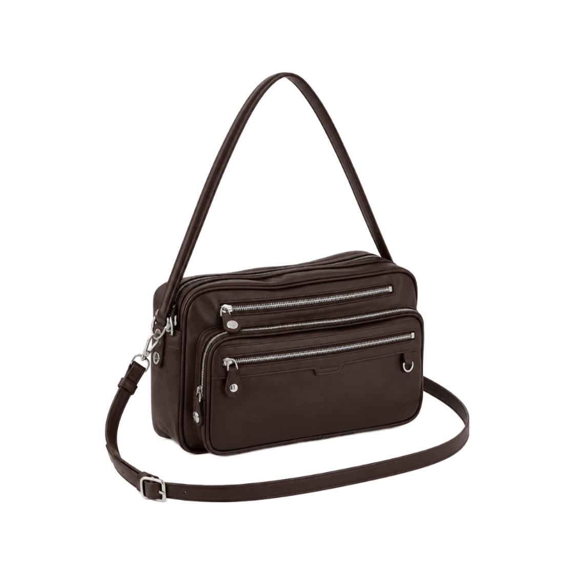 R25W007MPBR ROMANTINUER Layer Multi-pocket Bag Brown