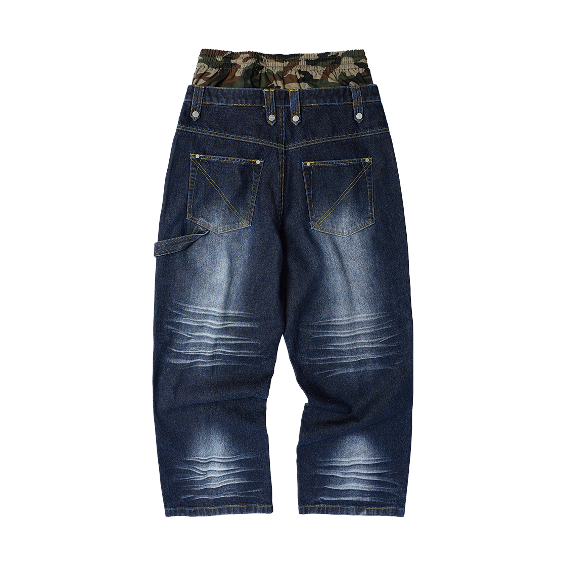 더바이닐하우스 트렁크 레이어드 루즈 팬츠 블루(Thevinylhouse Trunk Layered Loose Pants Blue) - 2