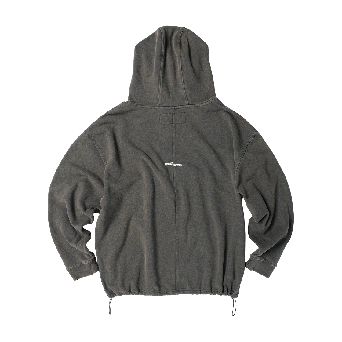 더바이닐하우스 스트링 워시드 후디 차콜(Thevinylhouse String Washed Hoodie Charcoal) - 4