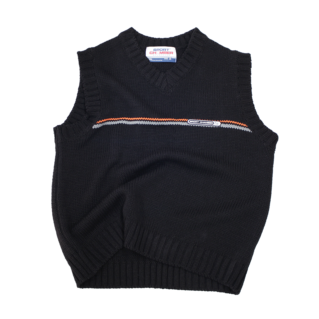 스포츠챔버 서킷 니트 베스트 블랙(SPORT CHAMBER Circuit Knit Vest Black)