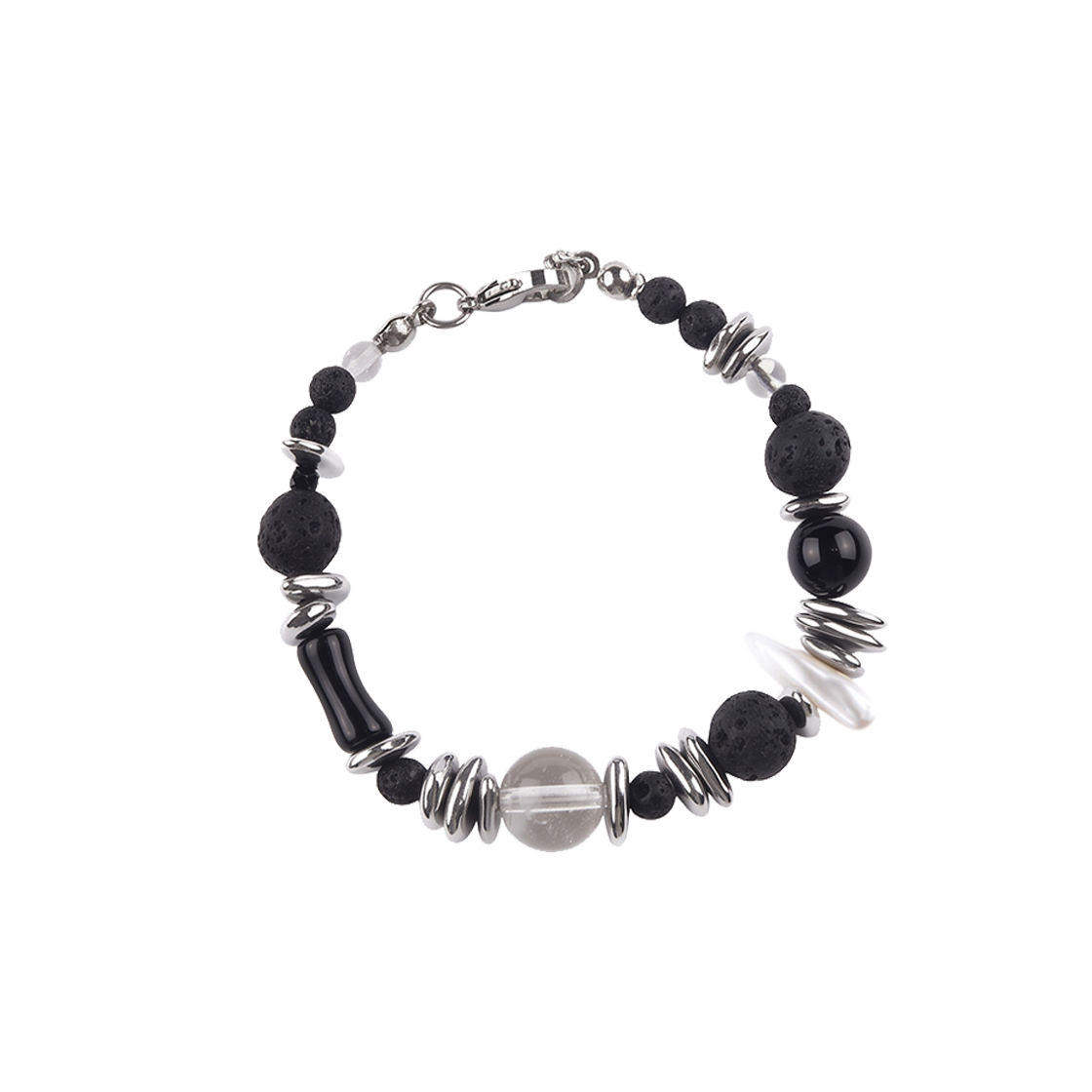 26HSACC17 Rubati Sekhmet Onyx Bracelet Black