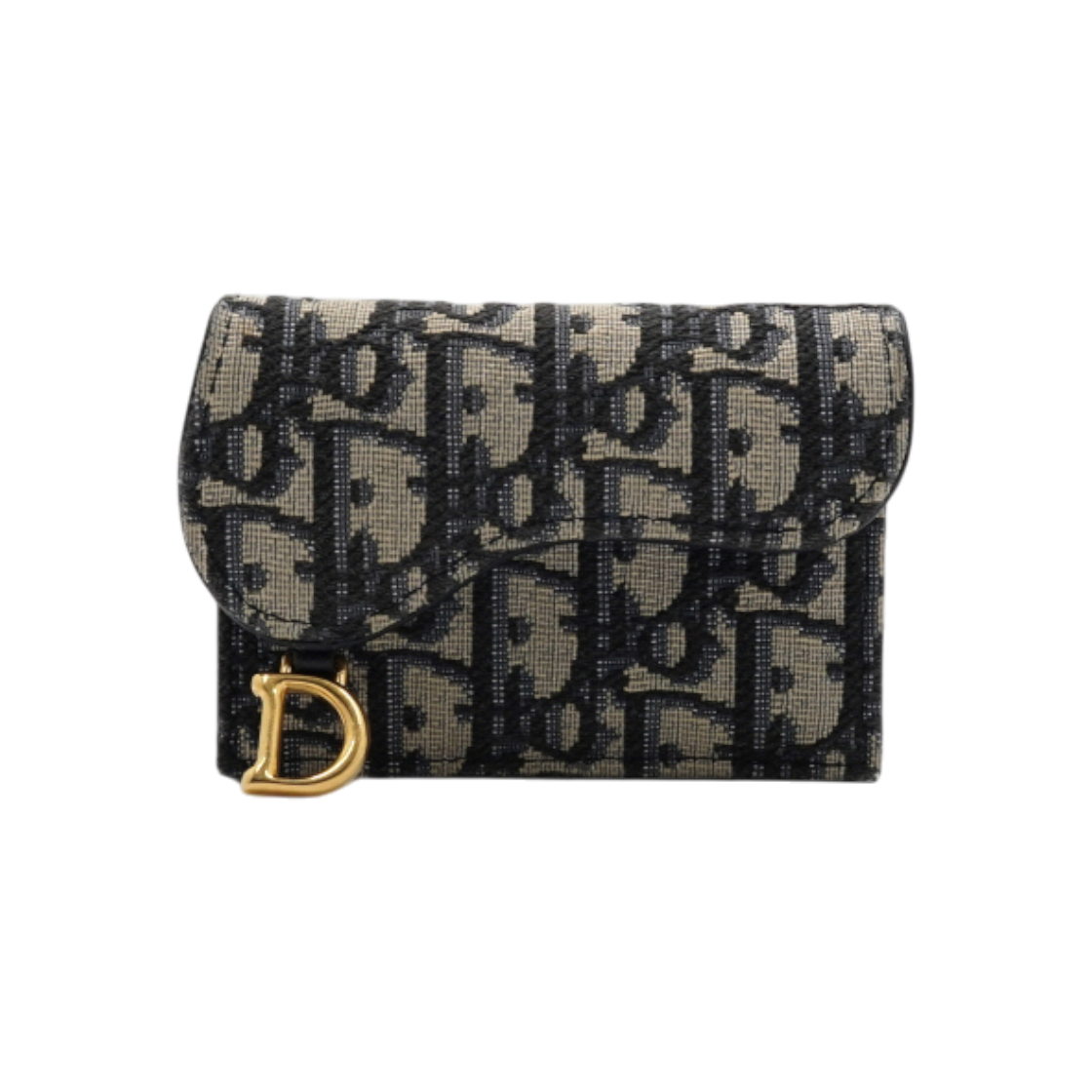 IT62QTVTSEM2 Dior Saddle Oblique Small Flap Card Wallet