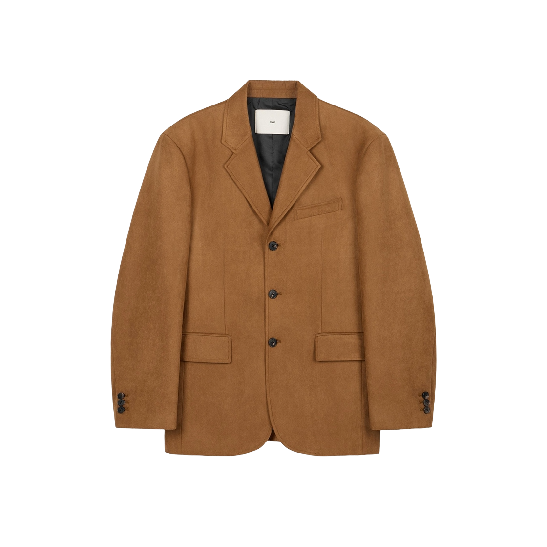 TNJA6F102CM_W TNGT W Faux Suede Jacket Camel Brown
