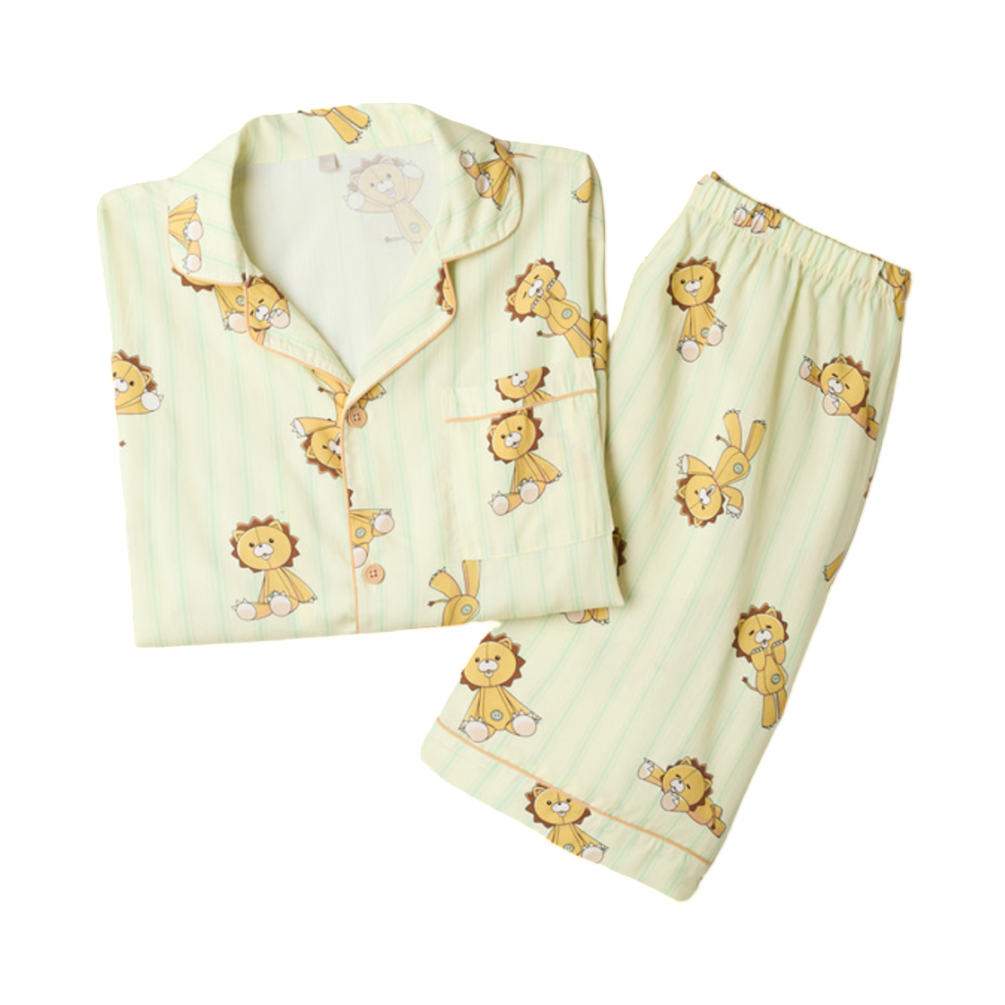 SPPPG49U21 Spao x Bleach Short Sleeve Pajamas Yellow