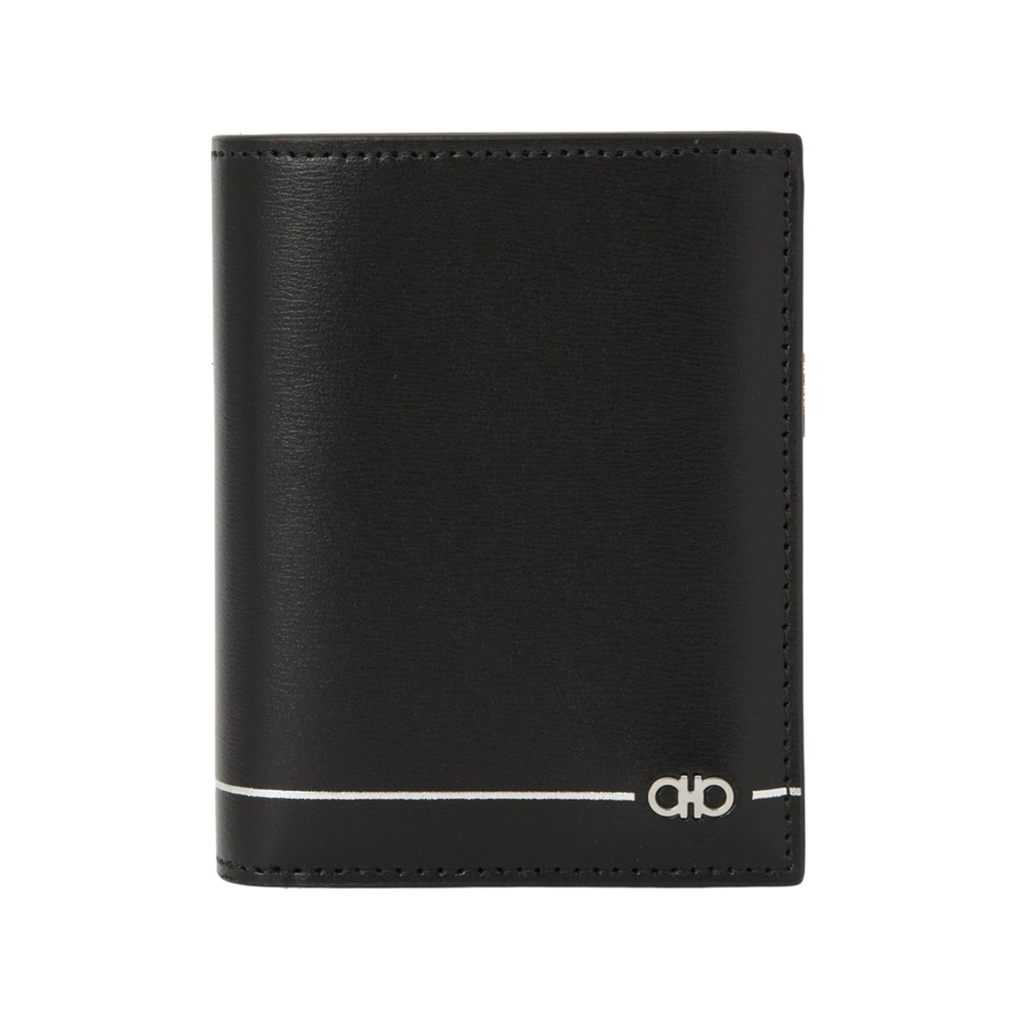 661841-795970 Ferragamo Gancini Credit Card Holder Black
