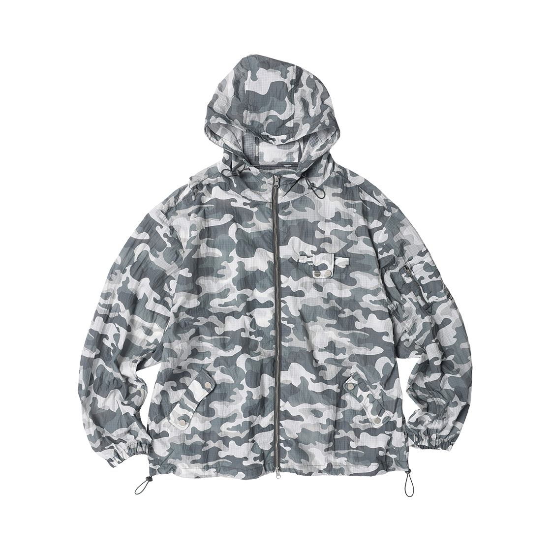 VH2GSUB931ACM Thevinylhouse Ribstop Sheer Windbreaker Camo