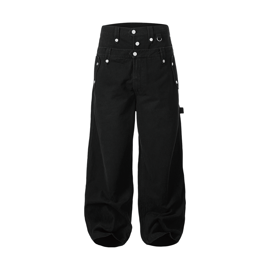 VH2GFUPA11ABK Thevinylhouse Double Pocket Lap Pants Black