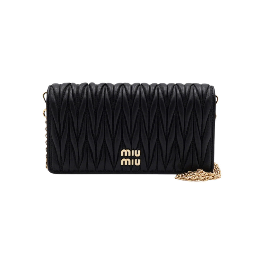 IT64O9S2W5CM Miu Miu Matelasse Nappa Leather Phone Case Shoulder Bag