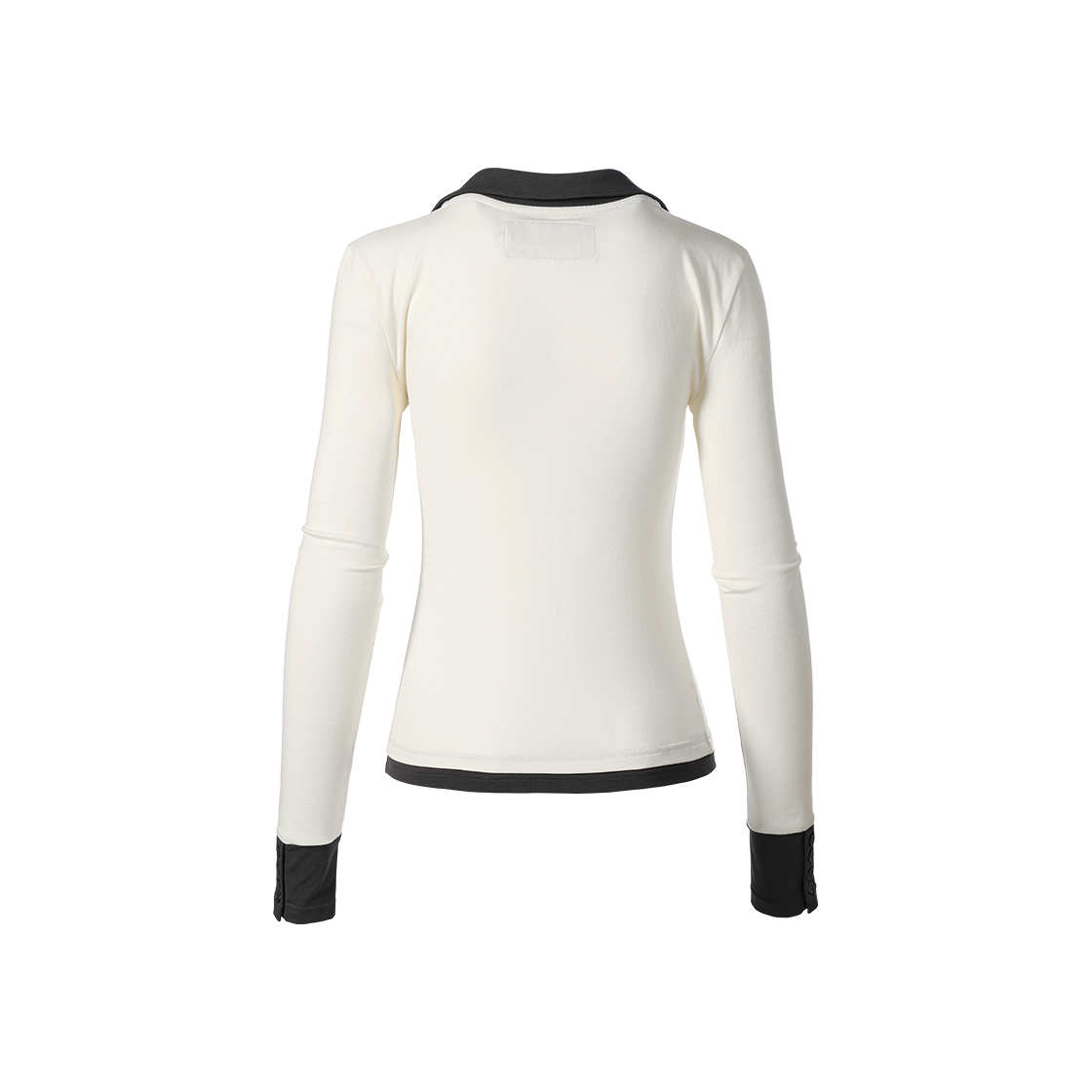 더바이닐하우스 유넥 카라 슬림 긴팔 티셔츠(W) 아이보리(Thevinylhouse U Neck Collar Slim Ls Tee(W) Ivory) - 3