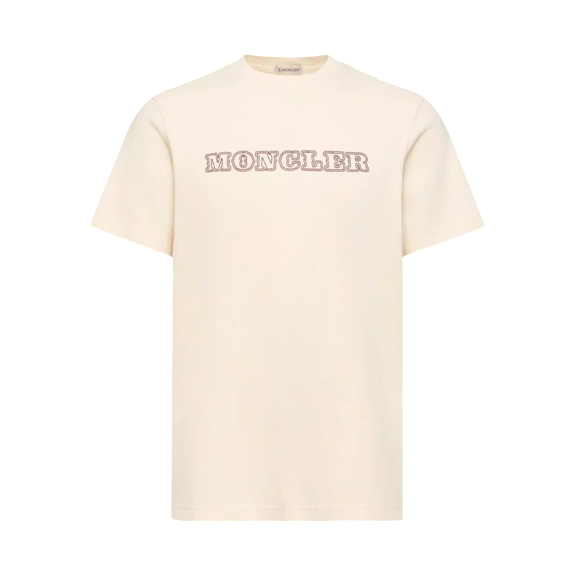 L2-091-8C00068-89B8U-060 Moncler Logo Cotton Jersey T Shirt White Ivory - 26FW