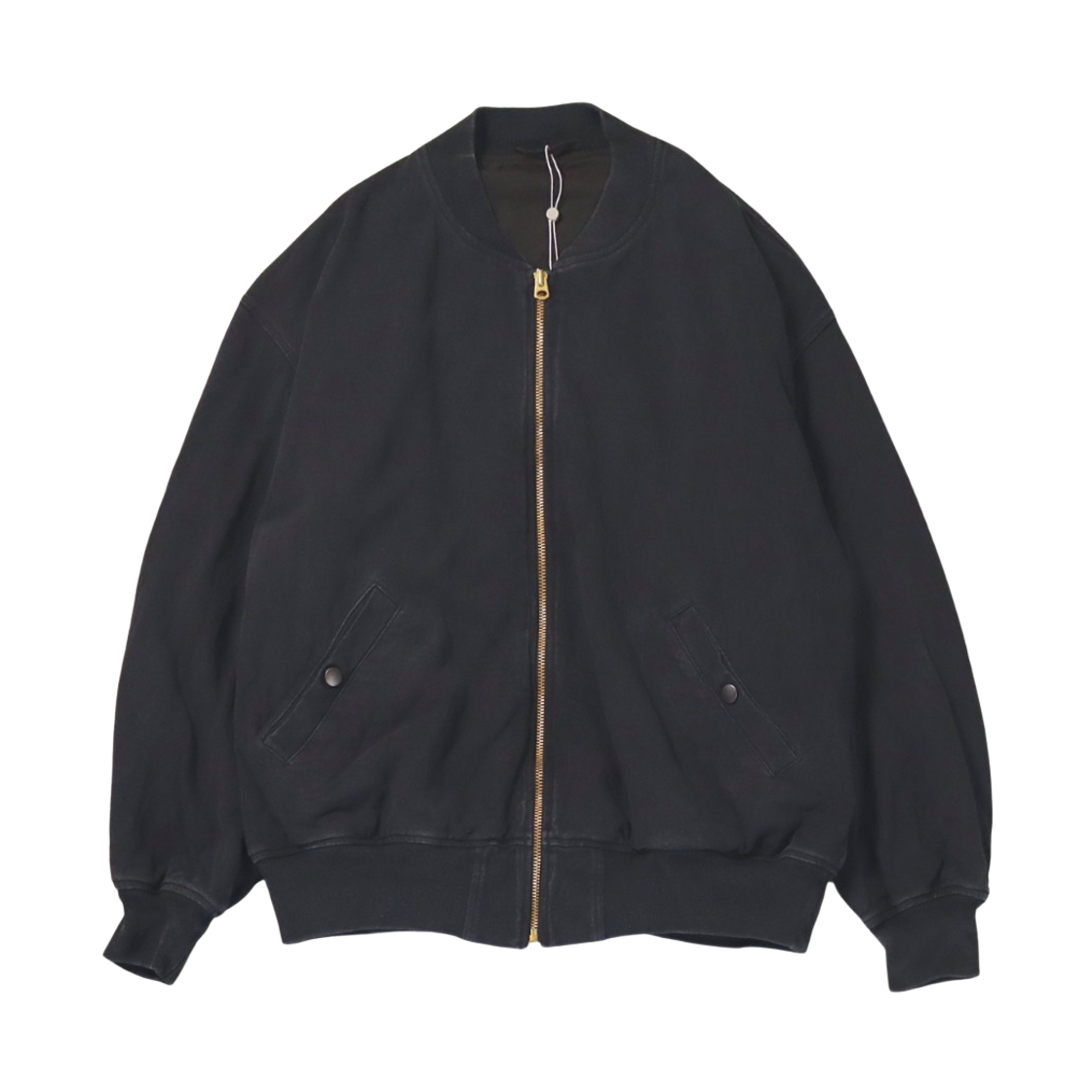 코모리 코튼 저지 집 블루종 블랙 - 26AW(Comoli Cotton Jersey Zip Blouson Black - 26AW)