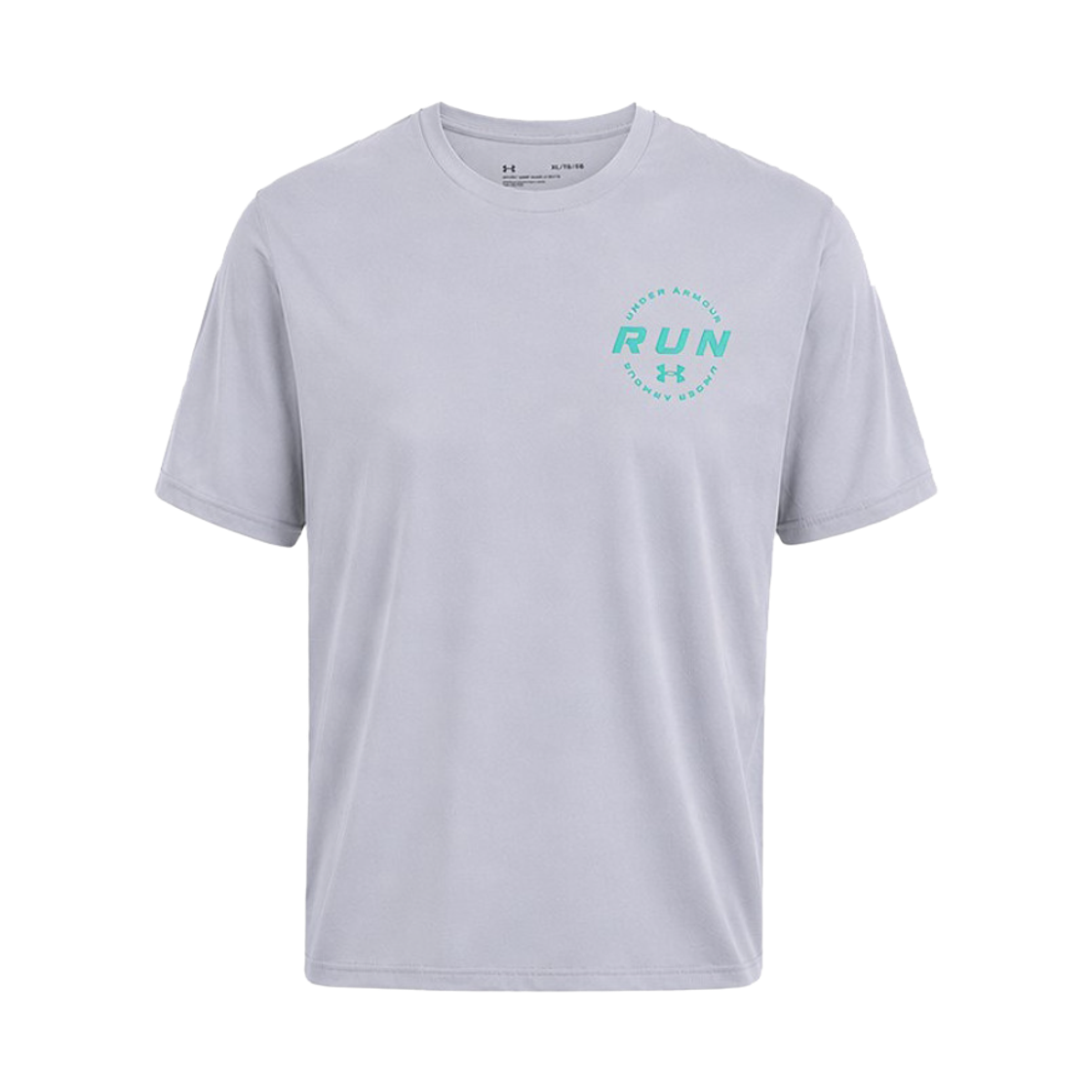 1370699-011 Under Armour Run Graphic Short Sleeve T-Shirt Mod Gray