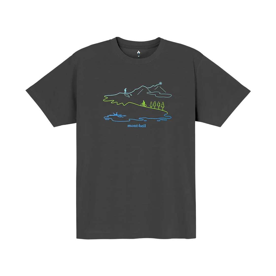 2304556 Montbell Wickron Long Track T-Shirt Dark Gray