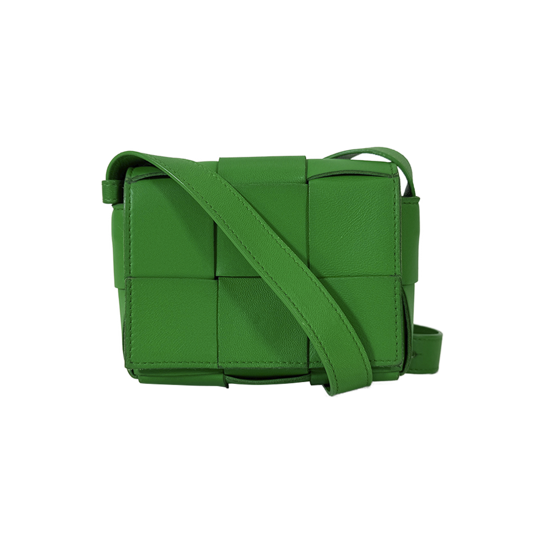 IT8OVP7FIOU6 Bottega Veneta Candy Crossbody Mini Parquet Green