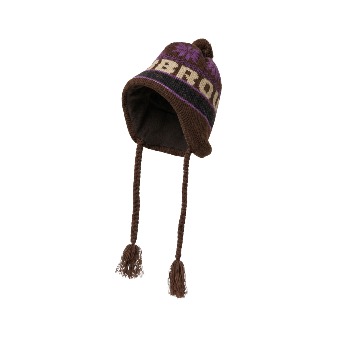 엄브로 x 프릭스 스토어 익스클루시브 자카드 로고 이어 니트 캡 퍼플(Umbro x Freak's Store Exclusive Jacquard Logo Ear Knit Cap Purple)