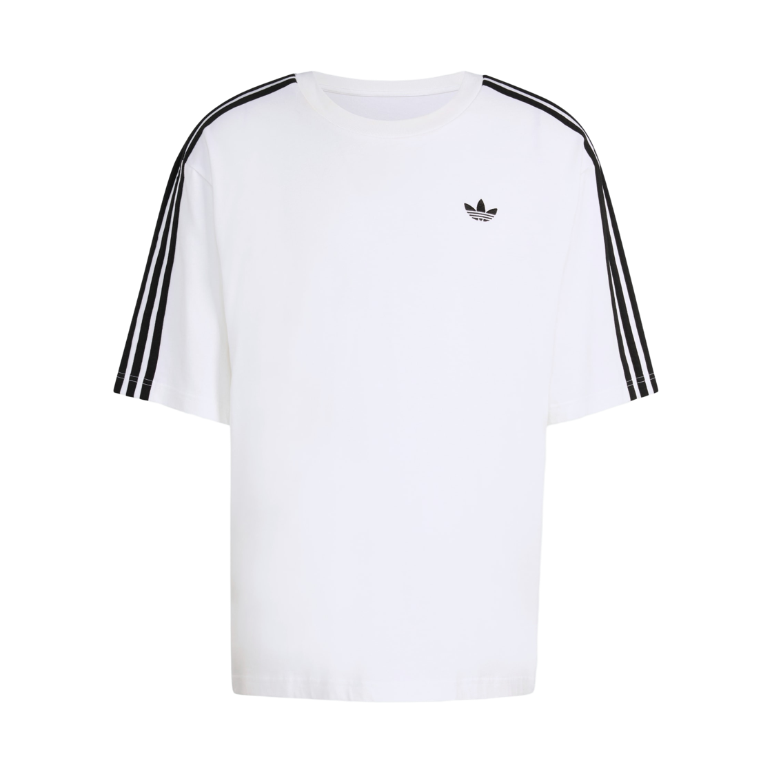 KD4096 Adidas Originals Adicolor 3-Stripes Oversized T-Shirt White - KR Sizing