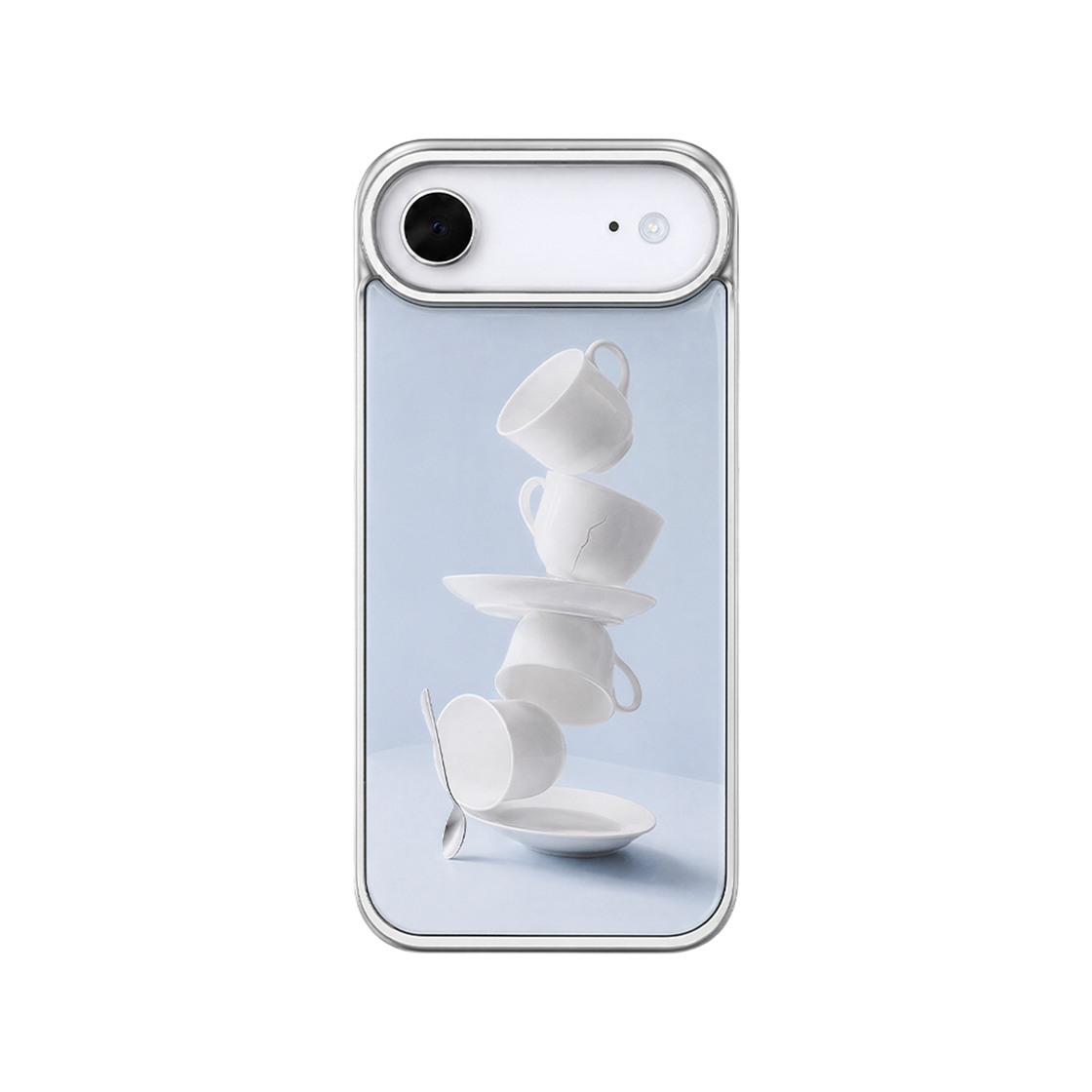 목가 컵 아이폰 실버 에폭시 케이스(Mockga Cup! iphone Silver Epoxy Case)