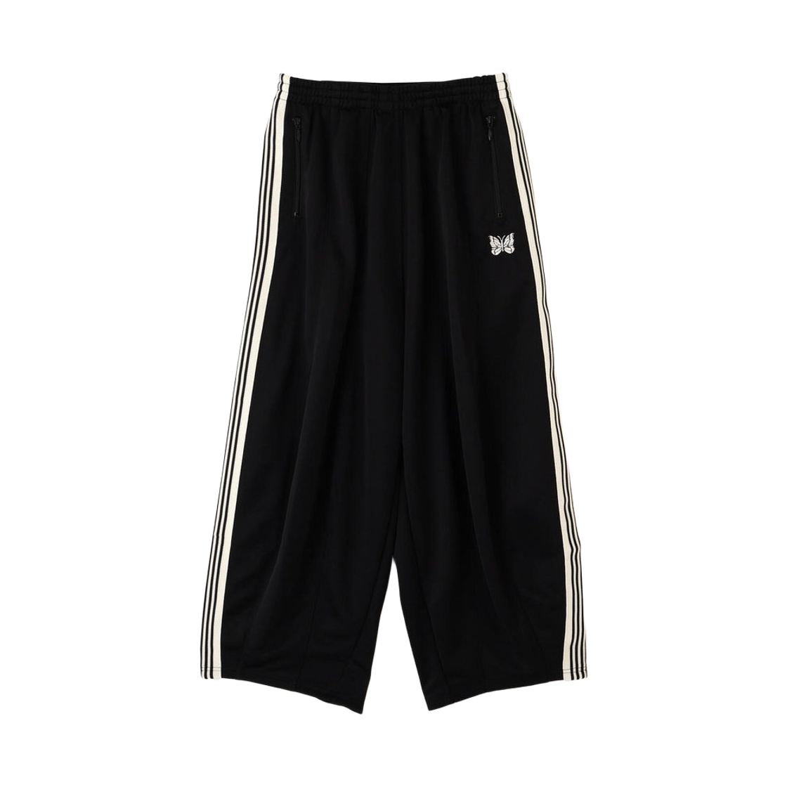 SX1521 Needles x LHP H.D. Poly Smooth Track Pants Black White - LHP Exclusive