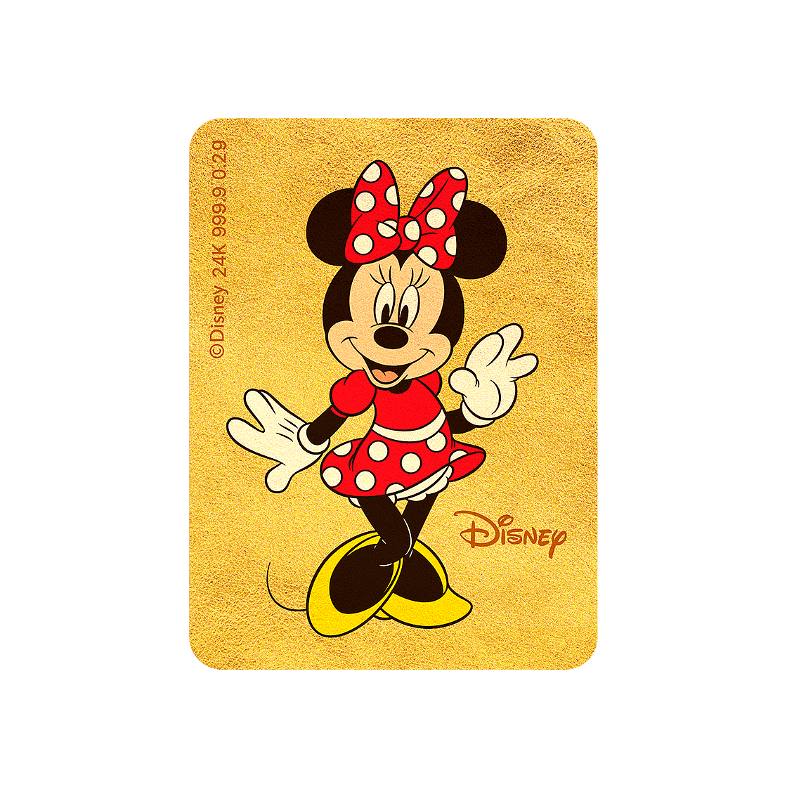 골드팡 [디즈니] 미키와 친구들 캐릭터 순금 카드 0.2g - 미니마우스(GOLDPANG [Disney] Mickey & Friends Character Gold Card 0.2g - Minnie Mouse) - 1