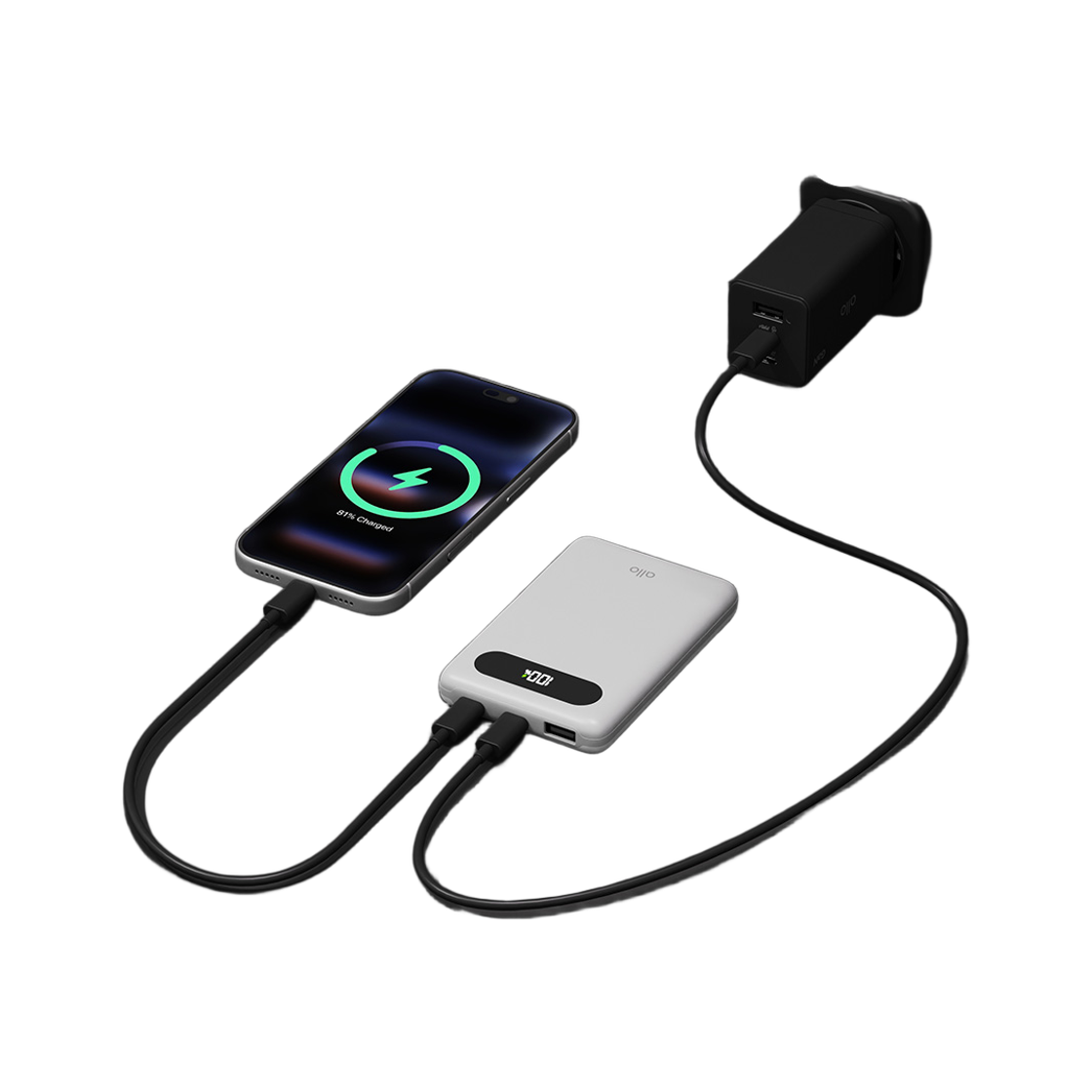 알로코리아 고속충전 반고체 보조배터리 10000mAh 1000S(AlloKorea SEMI-SOLID MINI QUICK CHARGE PORTABLE CHARGER) - 4