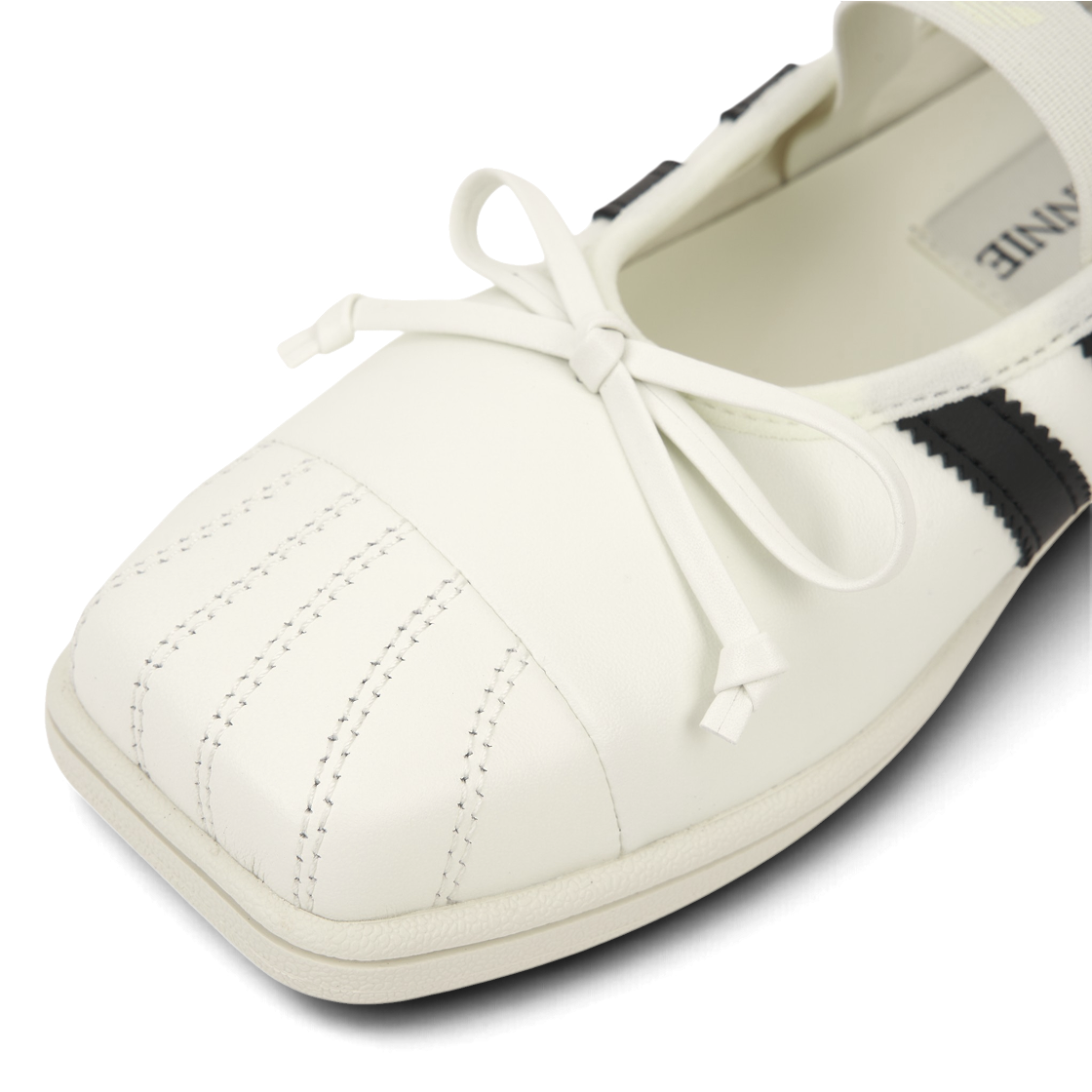 (W) 아디다스 x 제니 슈퍼스타 SQ 발레 아이보리((W) Adidas x Jennie Superstar SQ Ballet Ivory) - 7