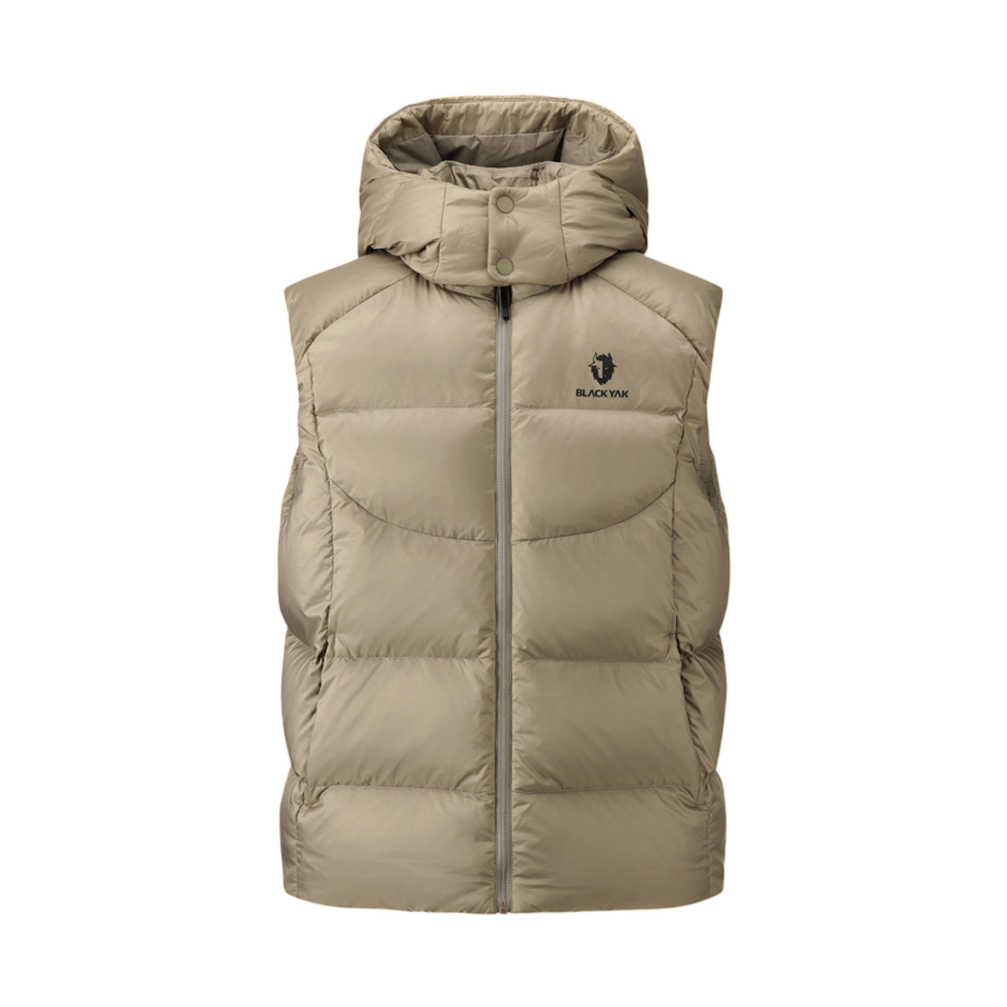 1BYPAWV014BE Black Yak Quilting Down Vest #1 Beige