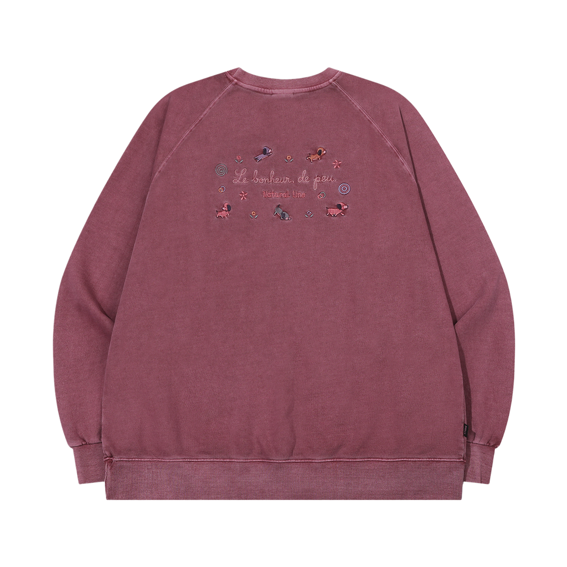 꼼파뇨 보네르 퍼피 피그먼트 레글런 맨투맨 더스티핑크(CPGN STUDIO Bonheur Puppy Pigment Raglan Sweatshirt Dusty Pink)