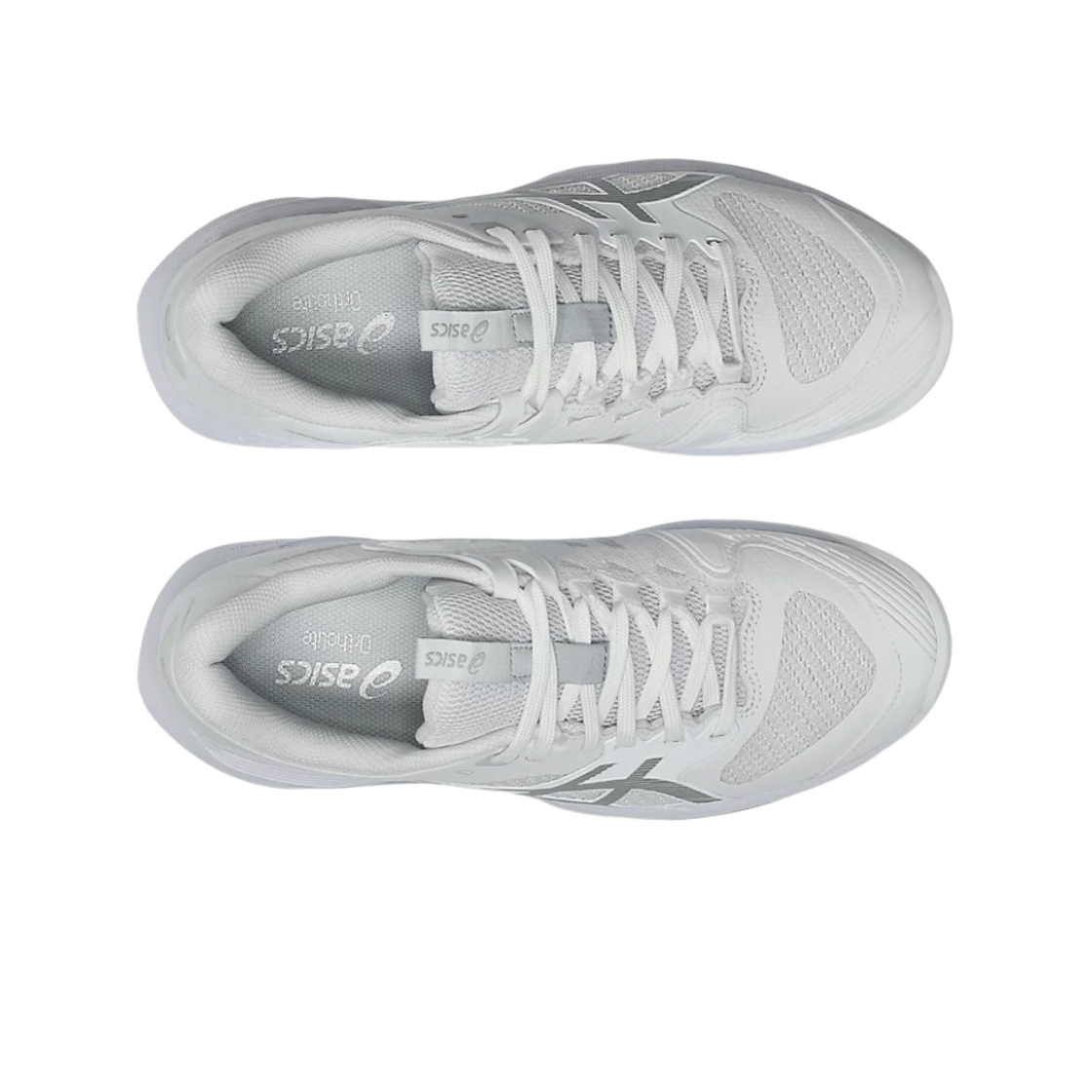 (W) 아식스 솔루션 스피드 FF 4 화이트 퓨어 실버 - B 스탠다드((W) Asics Solution Speed FF 4 White Pure Silver - B Standard) - 2