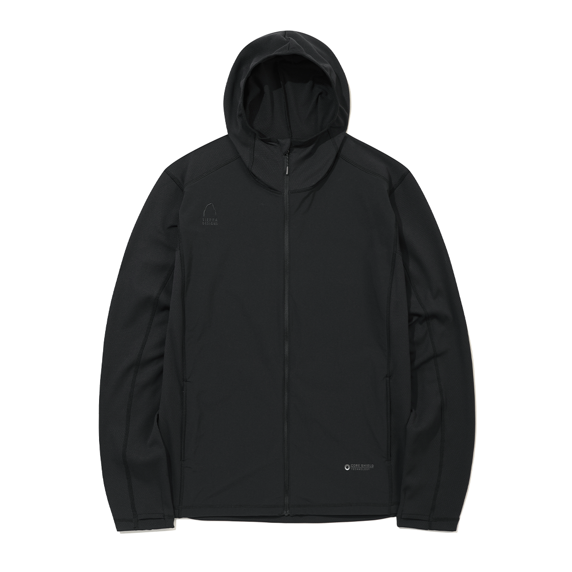 N6321HHD91BLK SIERRA DESIGNS MATHERS Deltapic Core Shield Hood Zip-Up Jacket Black