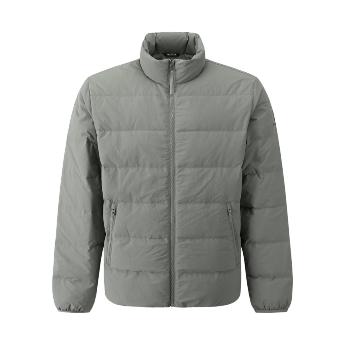 1BYPAWV028KG Black Yak Lodge High Neck Down Jacket #1 Khaki Gray